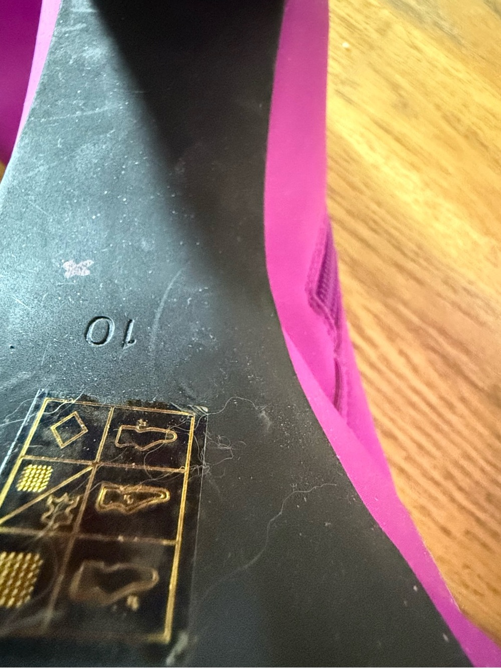 Free People x Jeffrey Campbell Purple Platform Pointed Toe Ankle Boots Size 10 - Picture 5 of 5